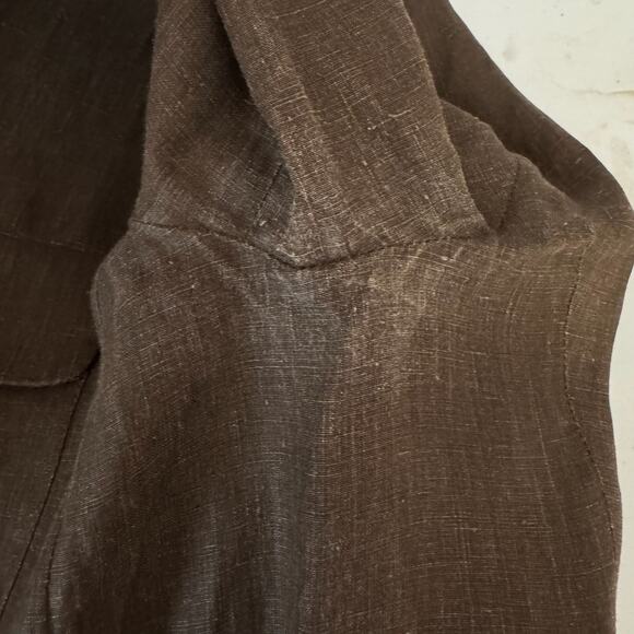 MAXMARA 100% Linen Belted Utility Jacket - Picture 9 of 12